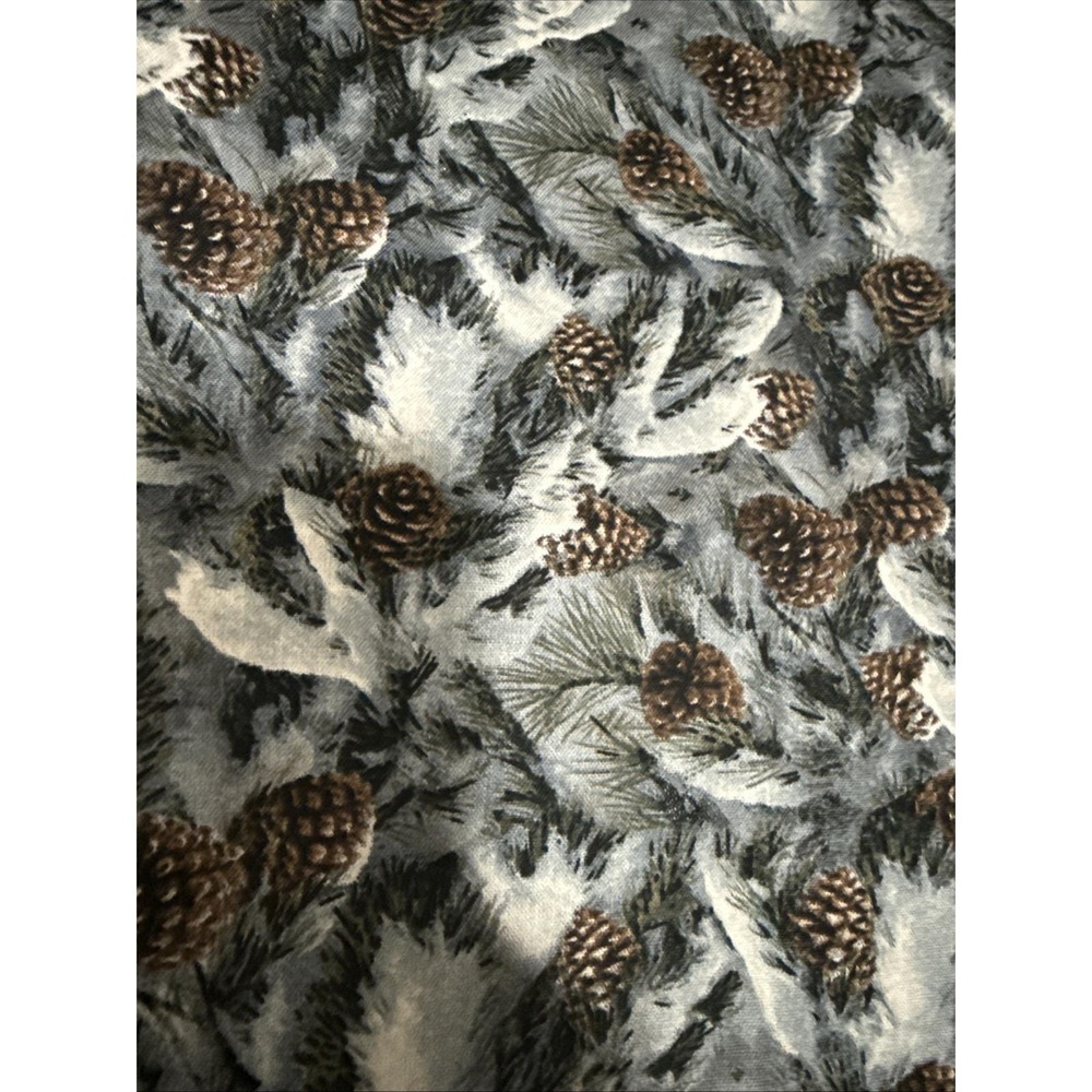 1.5 yds x 44"-Wild Wings Cotton Fabric Rosemary Millette CP49482 Pine Branches